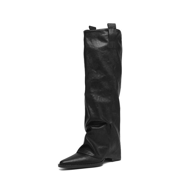 Women's Over-the-knee Pointed-toe Hidden-heeled Boots photo 5