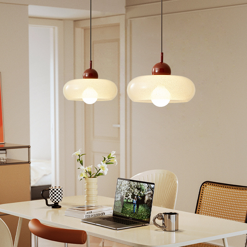 Entrance Single-head Chandelier Round Dining Table Glass photo 6