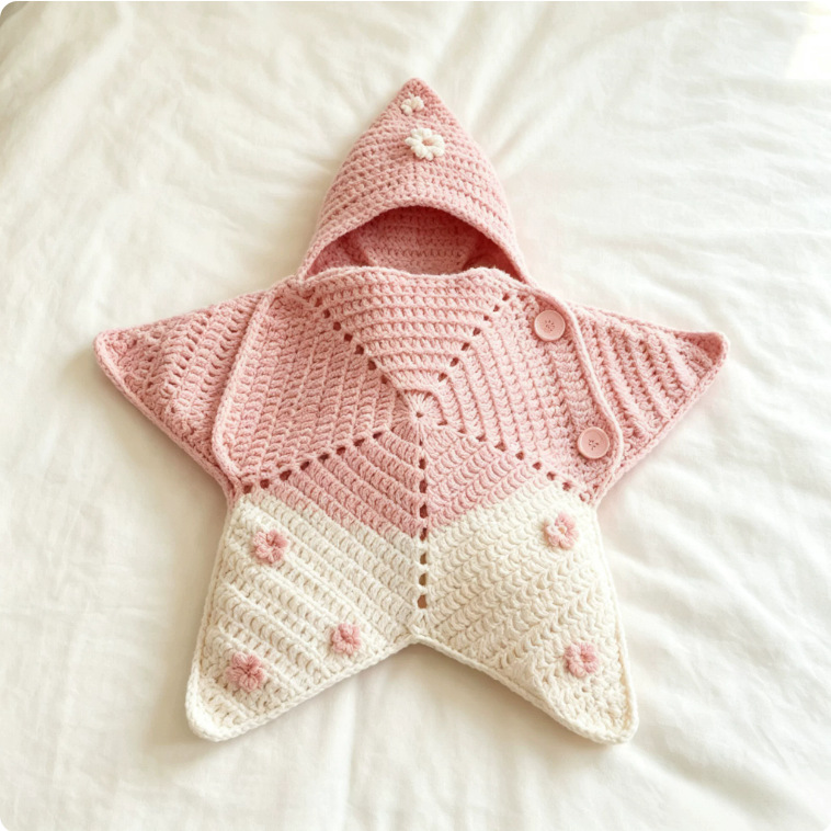 Personalized Knitted Starfish Onesie For Babies photo 8