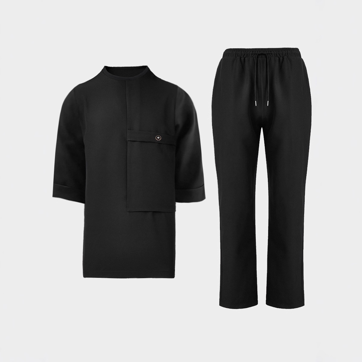 Men's Casual Top And Pants Set photo 4