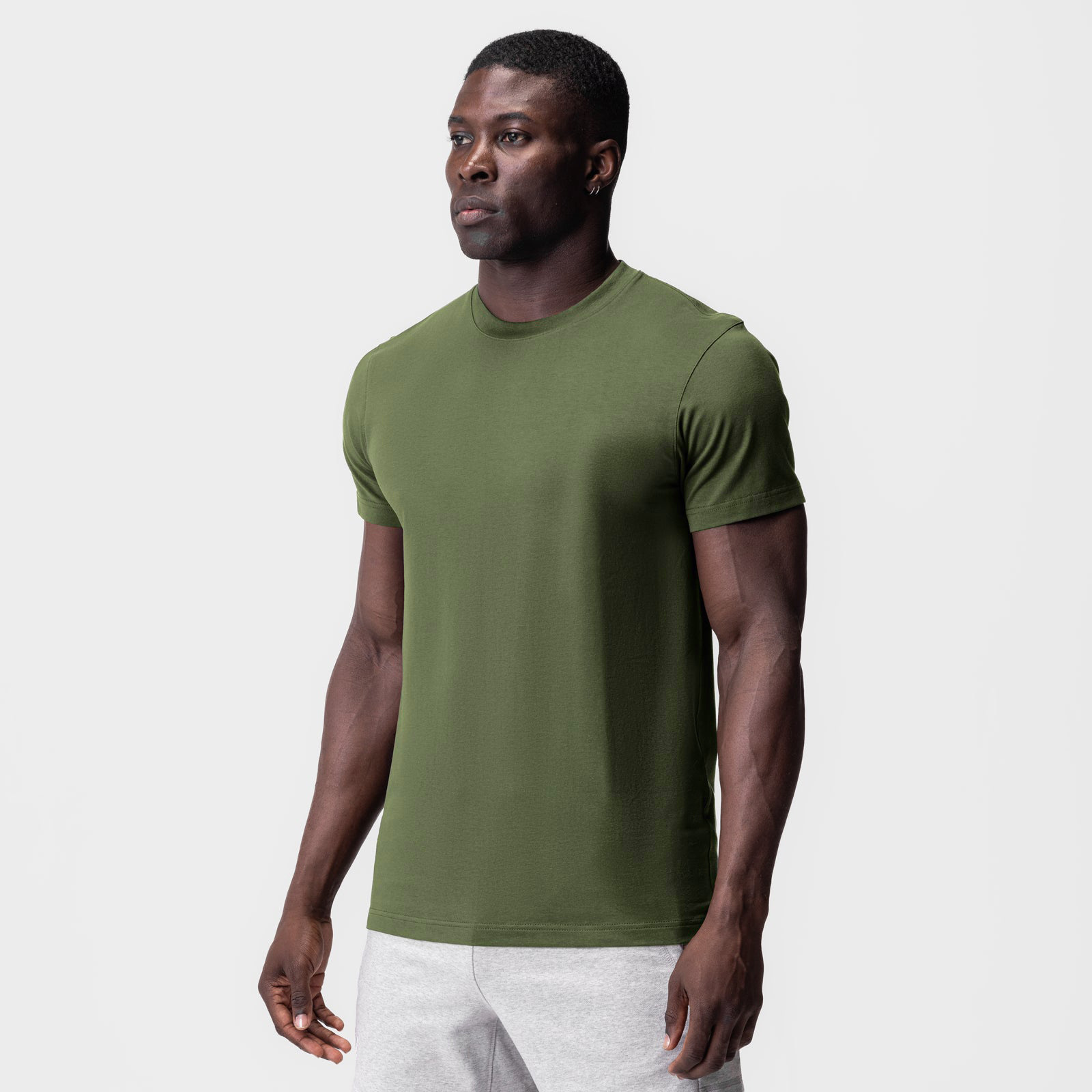 Men's Ice-feel Cotton-polyester Stretch Moisture-wicking Crew-neck T-shirt photo 4