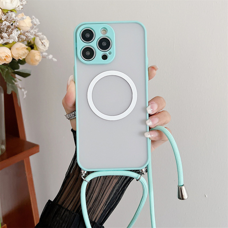 Magnetic Lanyard Phone Case Transparent Crossbody Drop-resistant photo 8