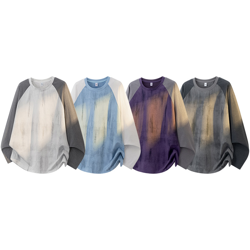 Breathable Color-blocked Casual Crew-neck Top photo 7