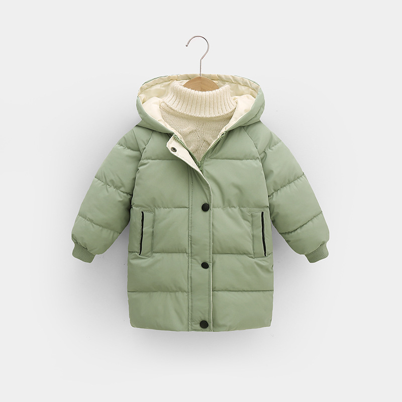 Thick Hooded Long Kids Coat Warm Pure Cotton photo 5