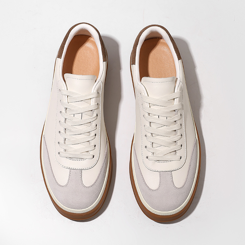 Breathable Cowhide And Cotton-linen Casual Shoes For Men photo 3