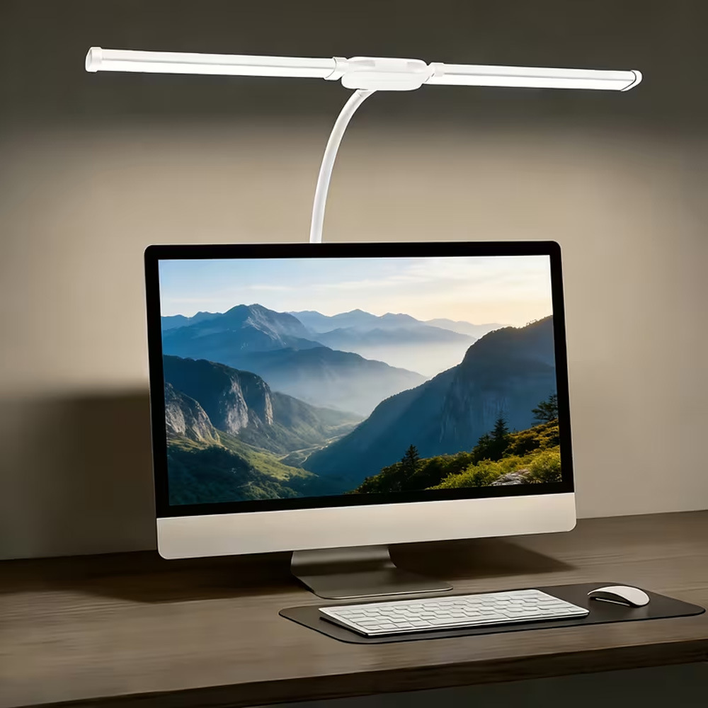 Double-head Eye-care Reading Clip-on Ultra-bright Desk Lamp photo 4