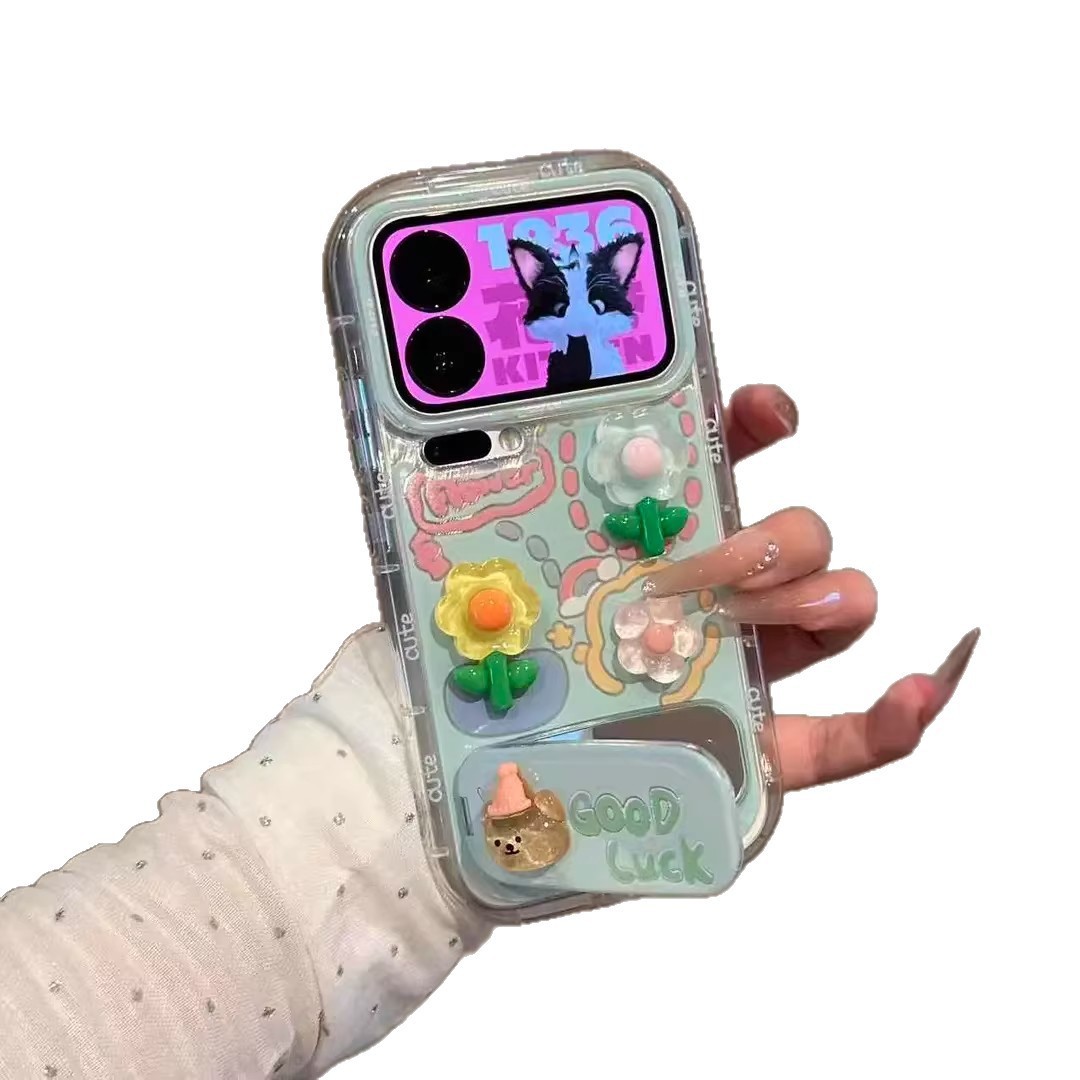 3D Little Bear Rainbow Lucky Phone Case photo 2