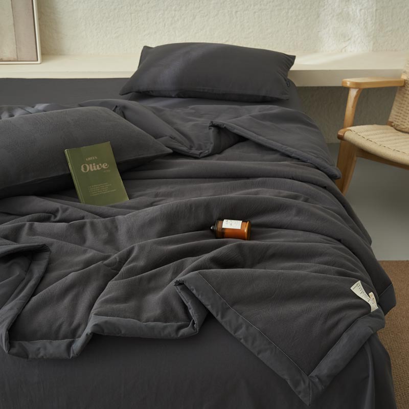 Washed Cotton Jacquard Summer Air-conditioning Quilt photo 7