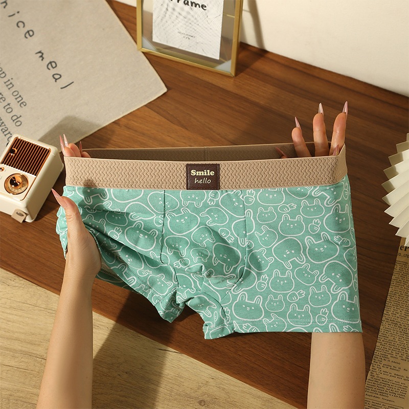 Men's Underwear Cartoon Printed Cotton Briefs photo 4
