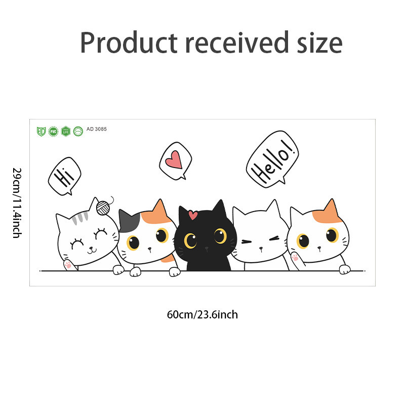 Cat Pyramid Bedroom Background Wall Sticker photo 5