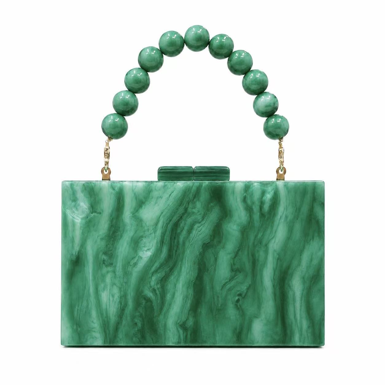 Stylish And Elegant Womens New Pearly Acrylic Evening Bag photo 6