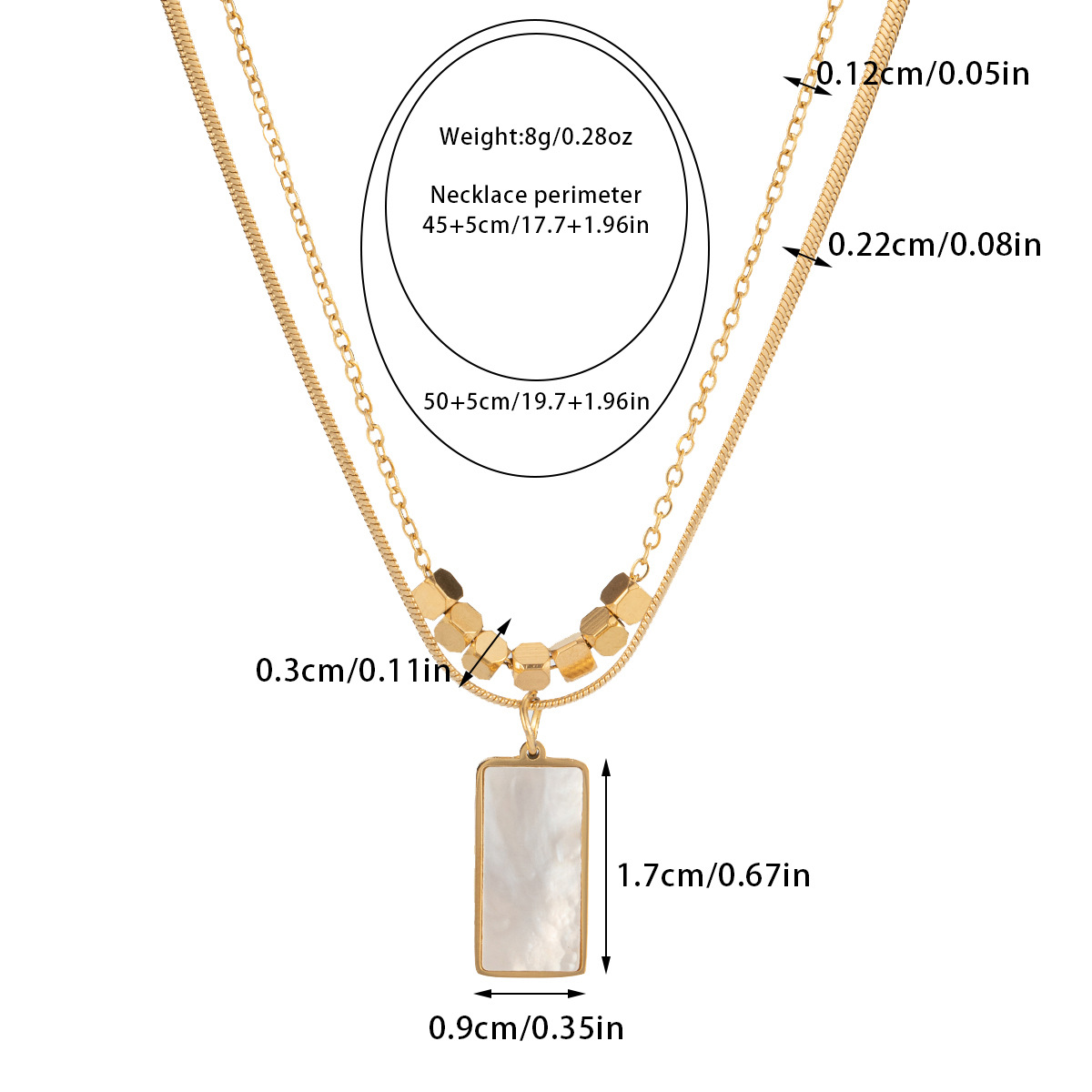 Women's French-style Titanium Steel Necklace photo 3