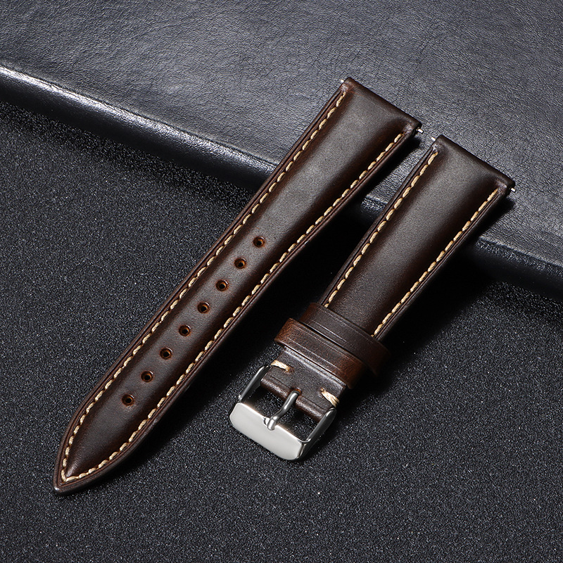 Vintage Oil-waxed Full-grain Leather Watch Strap photo 7