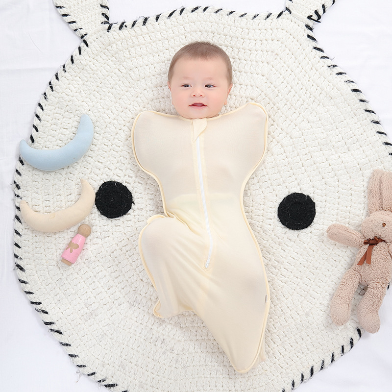 Baby Swaddle Sleeping Bag, Bamboo Fiber, Summer, Surrender-style, Anti-startle photo 7