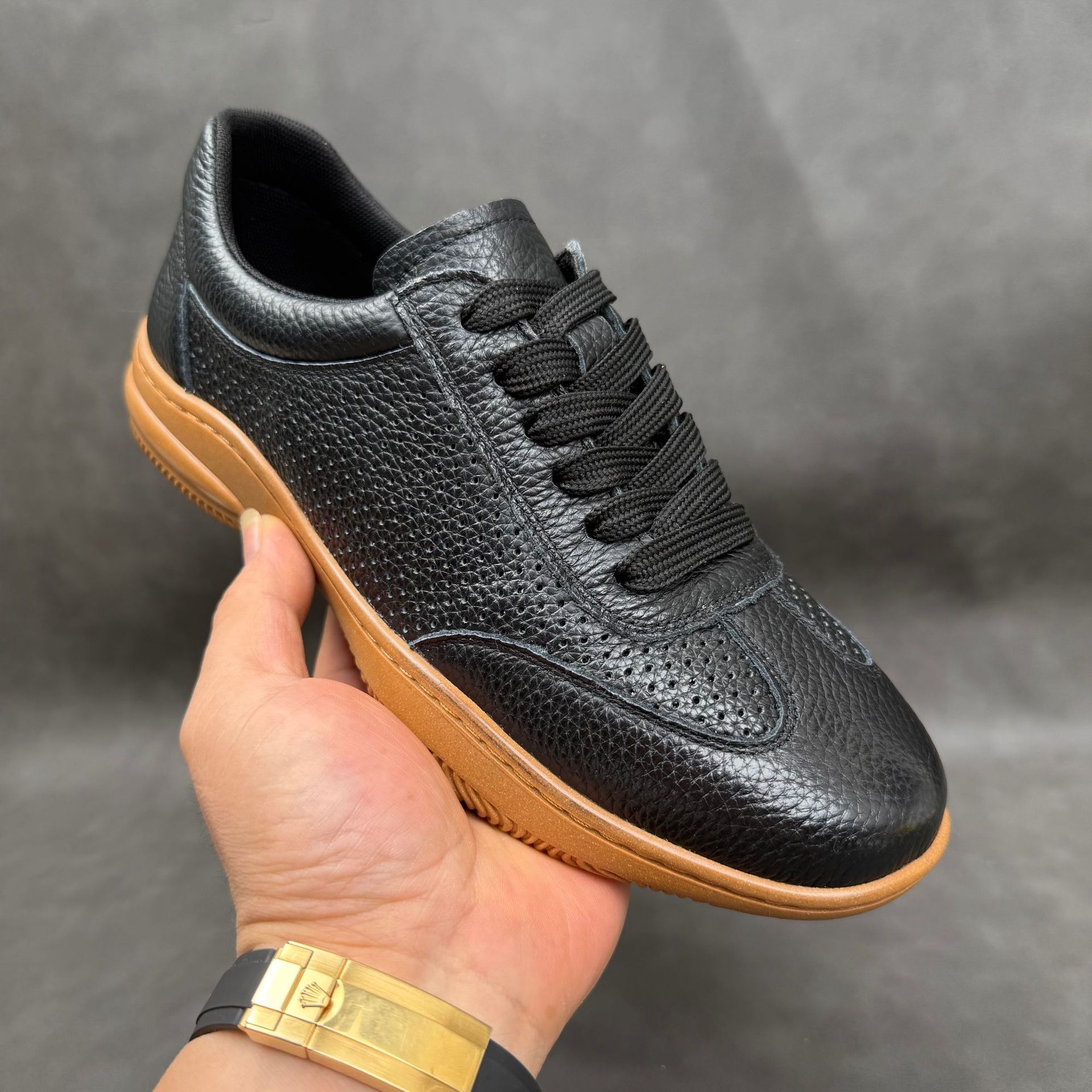 Mens Casual Leather Shoes Breathable Genuine Leather Shoes For Men photo 3