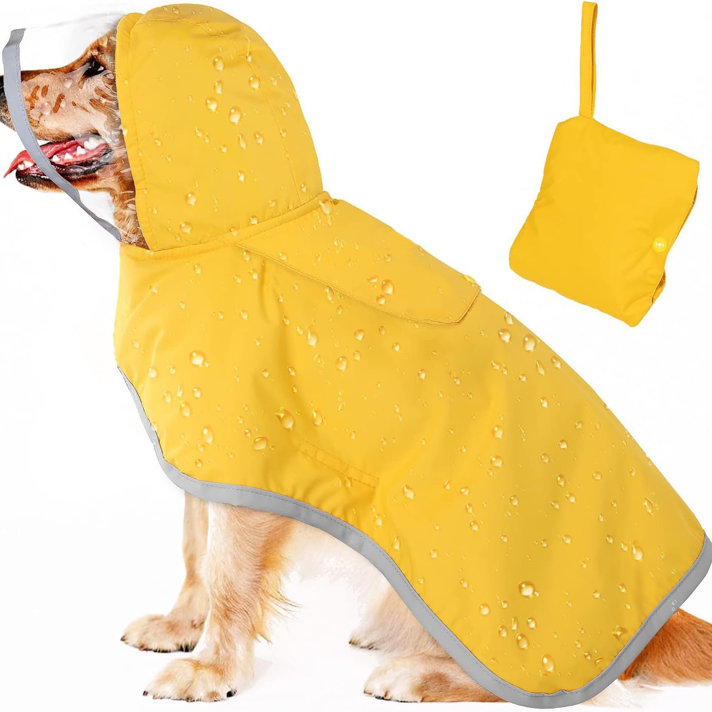 Waterproof Dog Coat Cape Design For Large Breeds photo 4