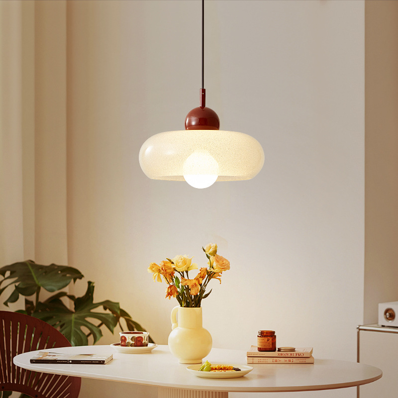 Entrance Single-head Chandelier Round Dining Table Glass photo 2