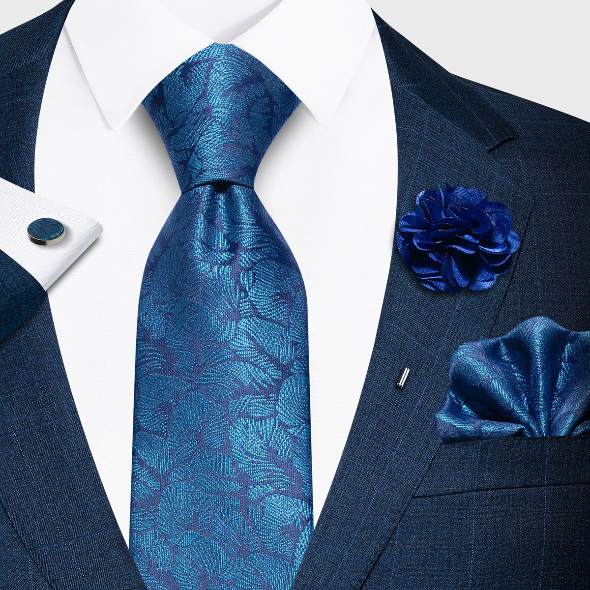 Tencel Jacquard Business Formal Necktie photo 7