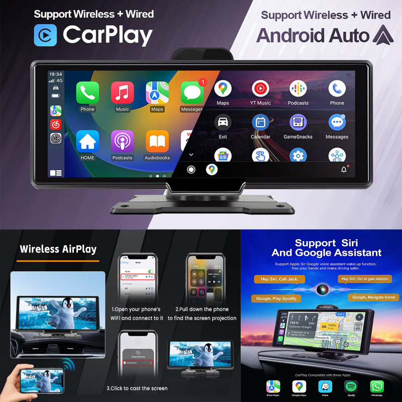 Dashboard Car Smart Screen Wireless photo 1