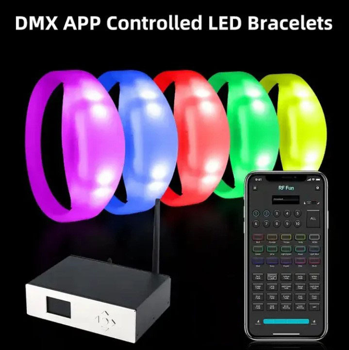Concert And Music Festival Cheering Props LED Light-up Wristbands photo 7