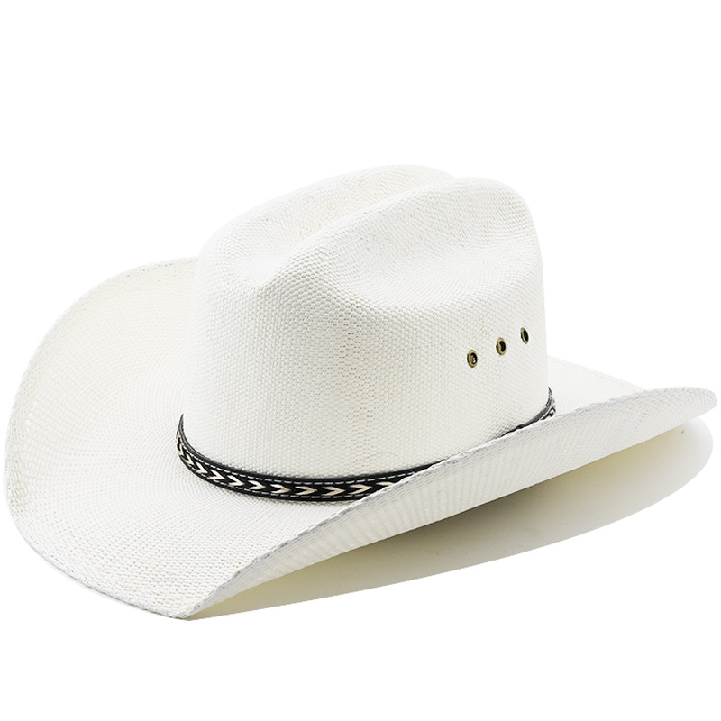 Handwoven Straw Cowboy Hat For Men photo 2