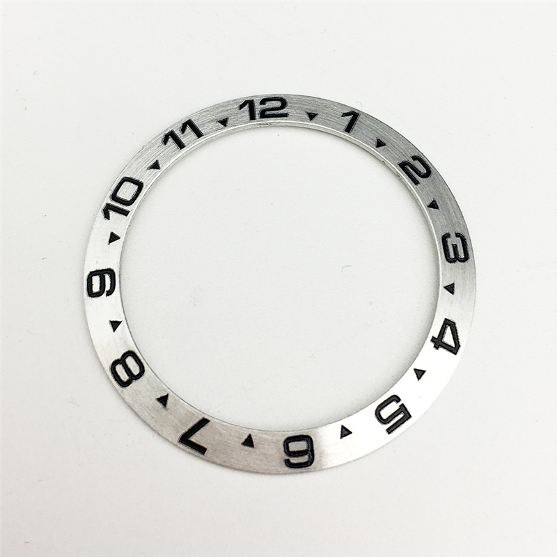 Watch Accessory 38mm Silver Bezel, Replacement For The Black And Green Submariner Case, Outer Bezel Ring photo 6