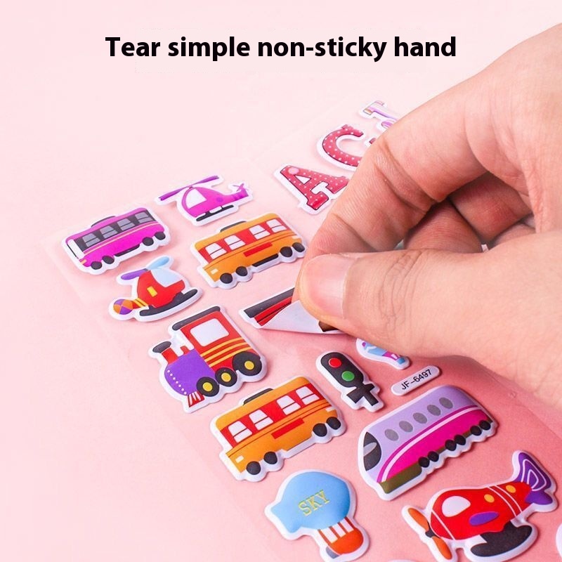 Children's 3D Cartoon Bubble Stickers Reward photo 3