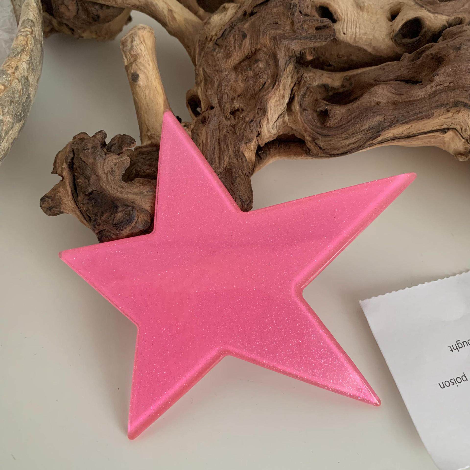 Fluorescent-colored Irregular Large Pentagonal Clip photo 5