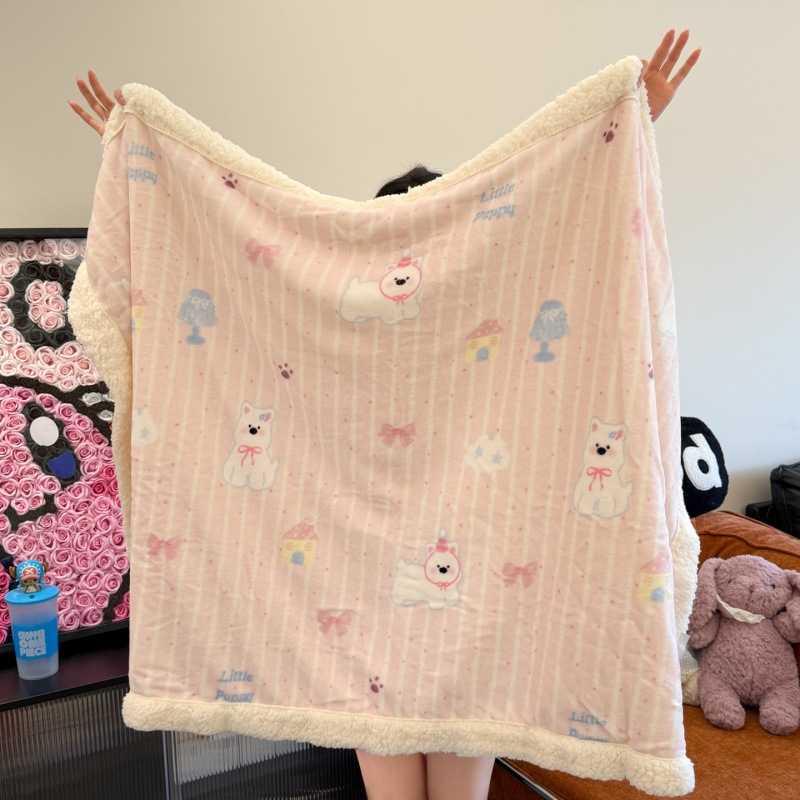 Autumn And Winter New Milk Fiber Berber Fleece Blanket photo 1