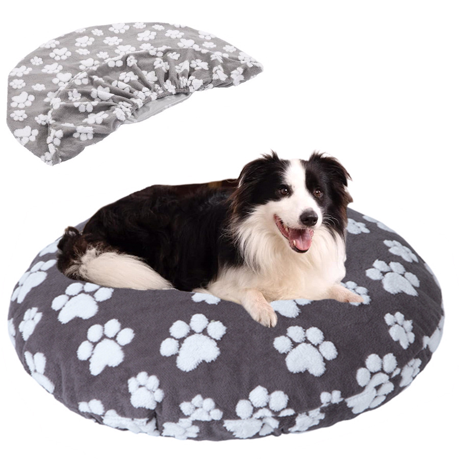 Pet Bed Cover Washable Round Waterproof Cat And Dog Bed photo 1