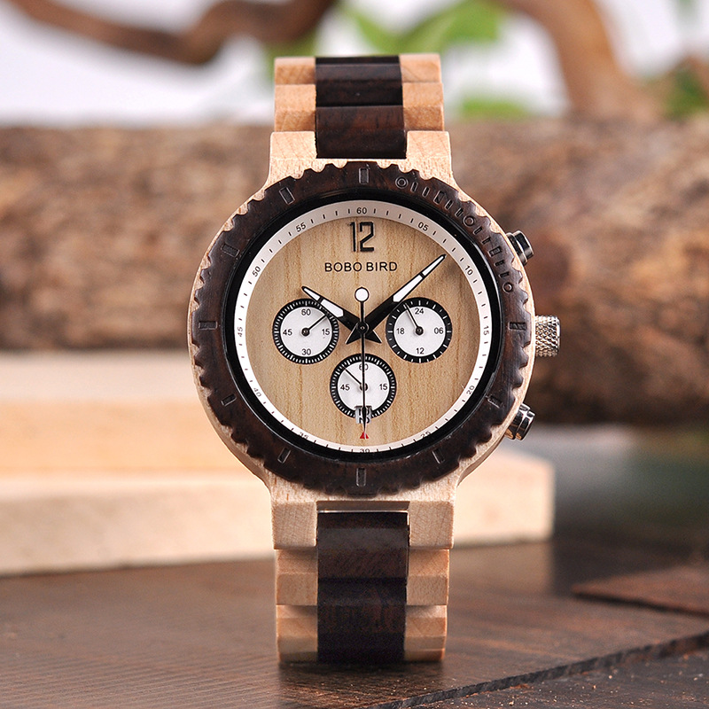 R08 Classic Wooden Analog Quartz Watch photo 7