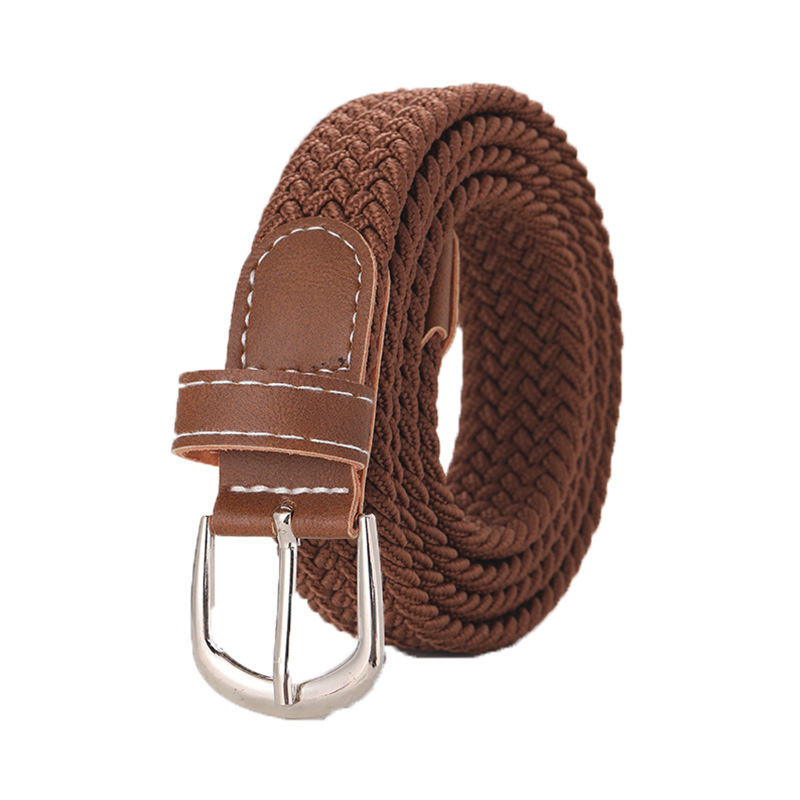 Stretchy Seamless Woven Denim Canvas Belt photo 6