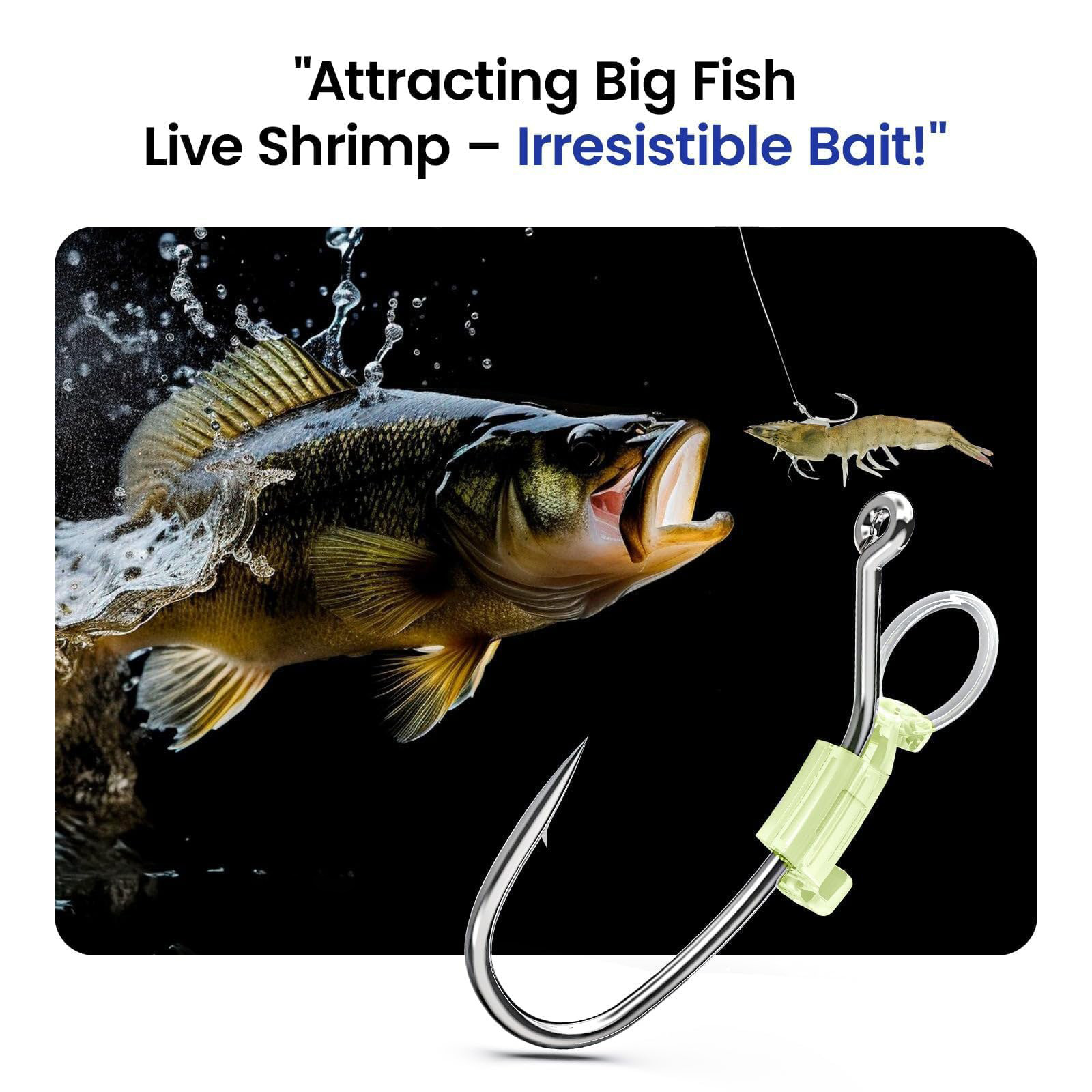 Outdoor Fishing Luminous Shrimp Back Clasp photo 8