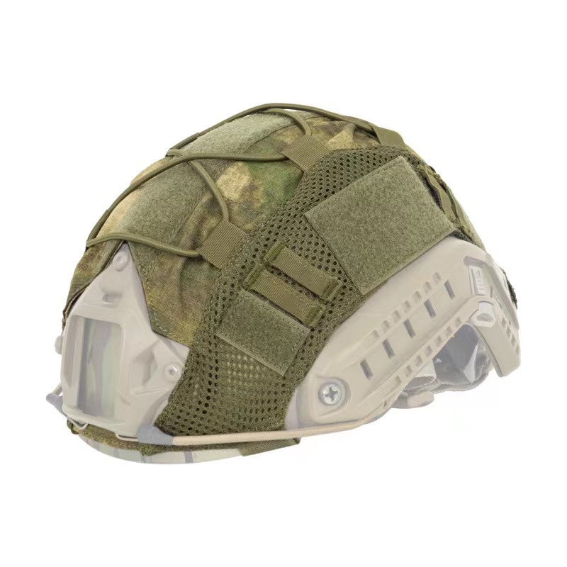 Camouflage Helmet Cover With Elastic Cord Tactical Camouflage Helmet Cover photo 5