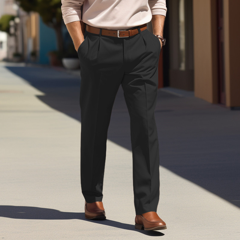 Men's Loose-fit Casual Tailored Trousers photo 1
