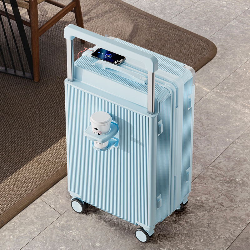 Wide-handle Suitcase Travel Case Luggage With Omnidirectional Silent Wheels And A Combination Lock photo 3