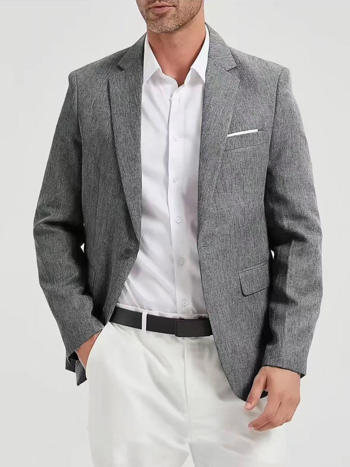 New Casual Single-breasted Suit For Wedding Best Man photo 2