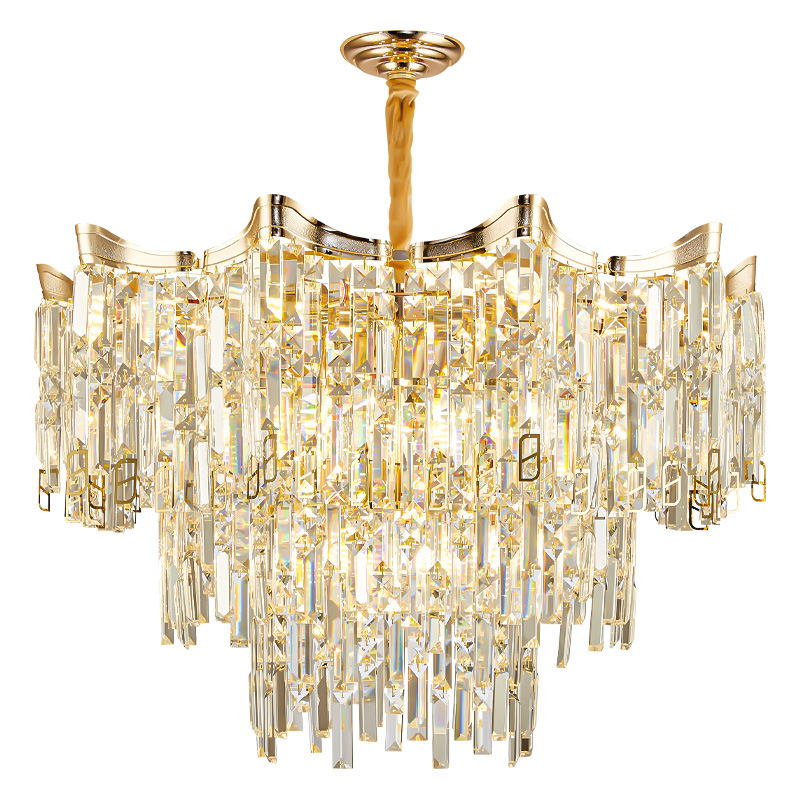 Affordable Luxury Crystal Chandelier Grand Post-modern Minimalist Lamp Tassel Bedroom Lighting Fixture photo 4
