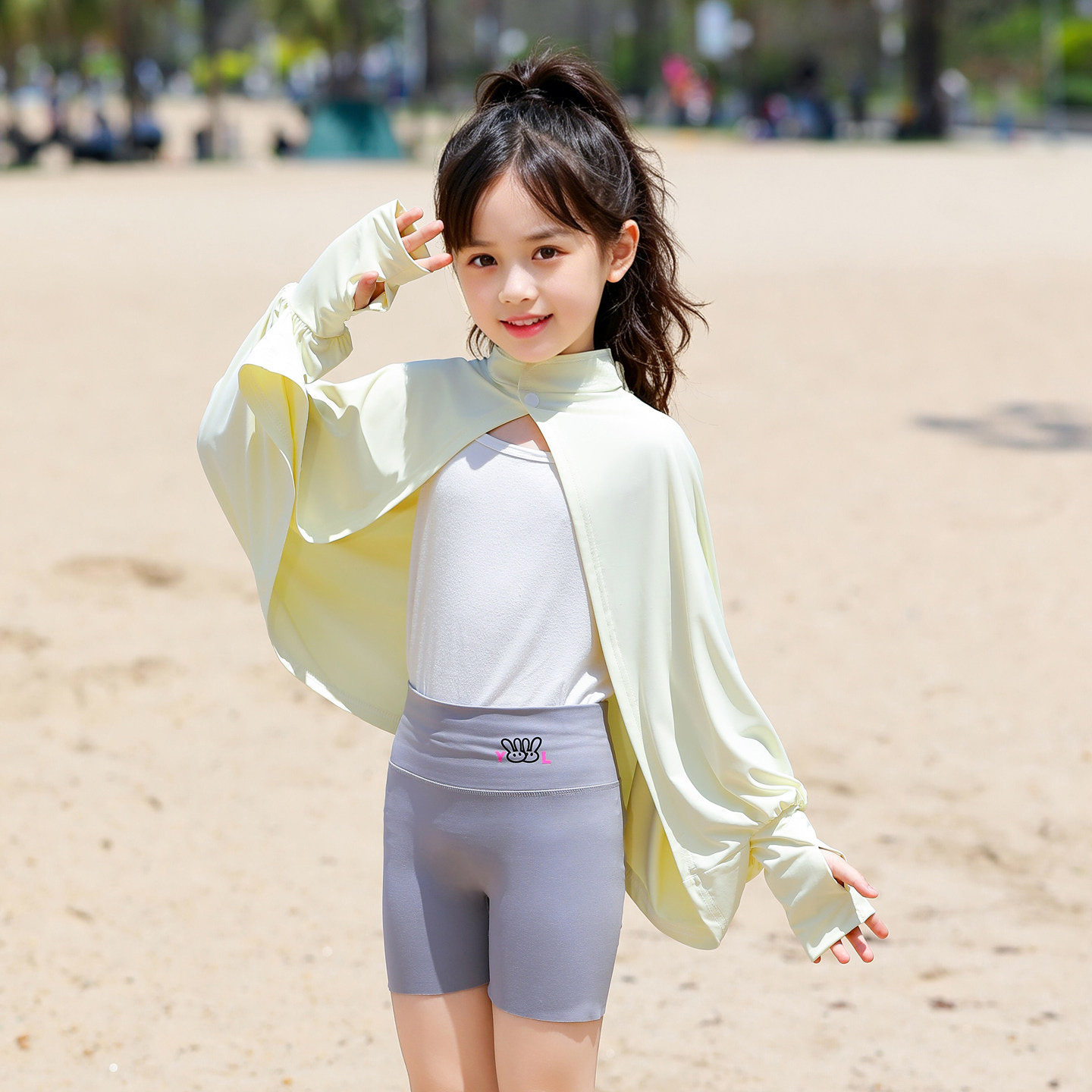Kids Breathable Sun-Protection Shirt Shawl And Outdoor Sun-Blocking Cape photo 7
