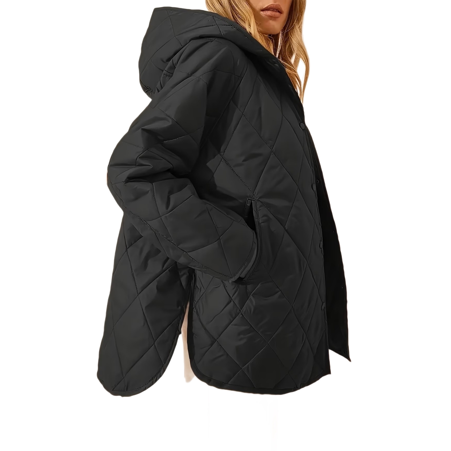 New Fallwinter Hooded Loose-fitting Warm Coat photo 6