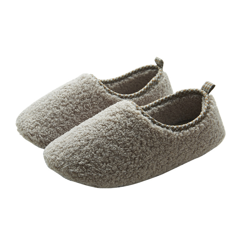 Japanese-style Plain-colored Winter Indoor Slippers photo 6
