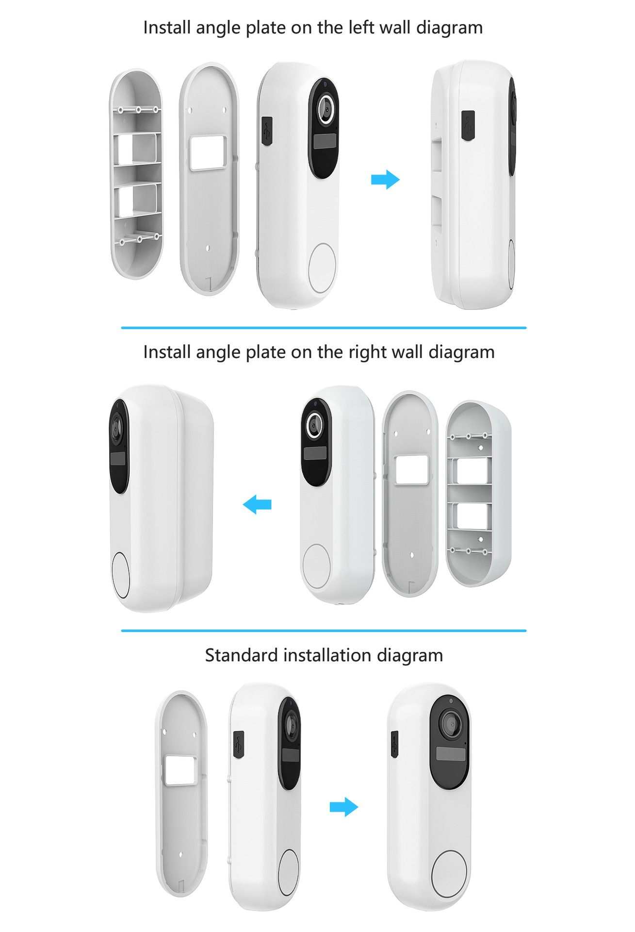 Smart Visual Doorbell Monitoring Intercom Low Power Camera photo 5