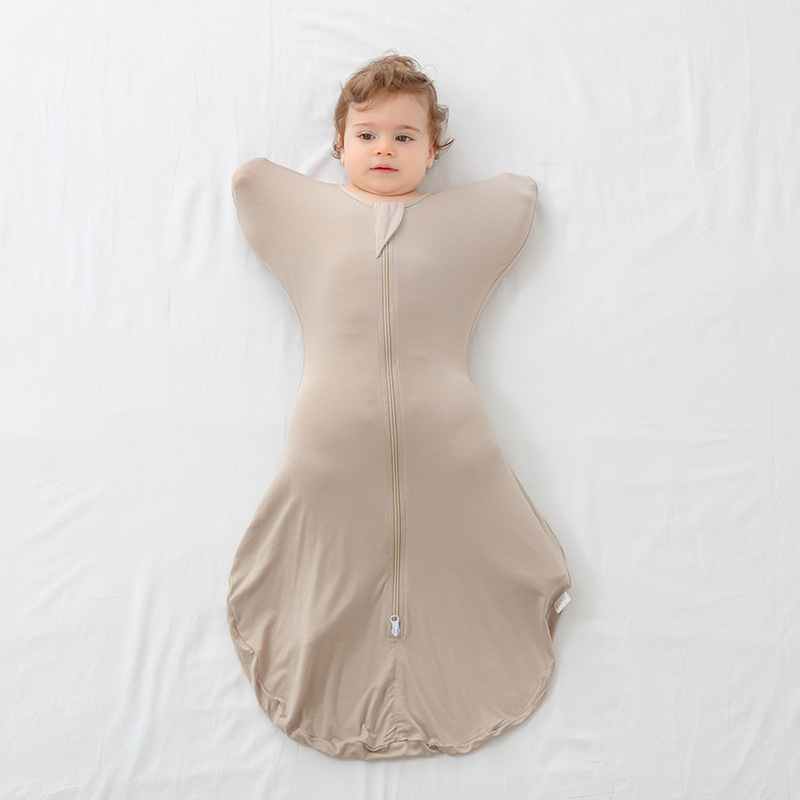 Newborn Baby Anti-Spreading Cooling Bamboo Fiber Swaddle Sack photo 5