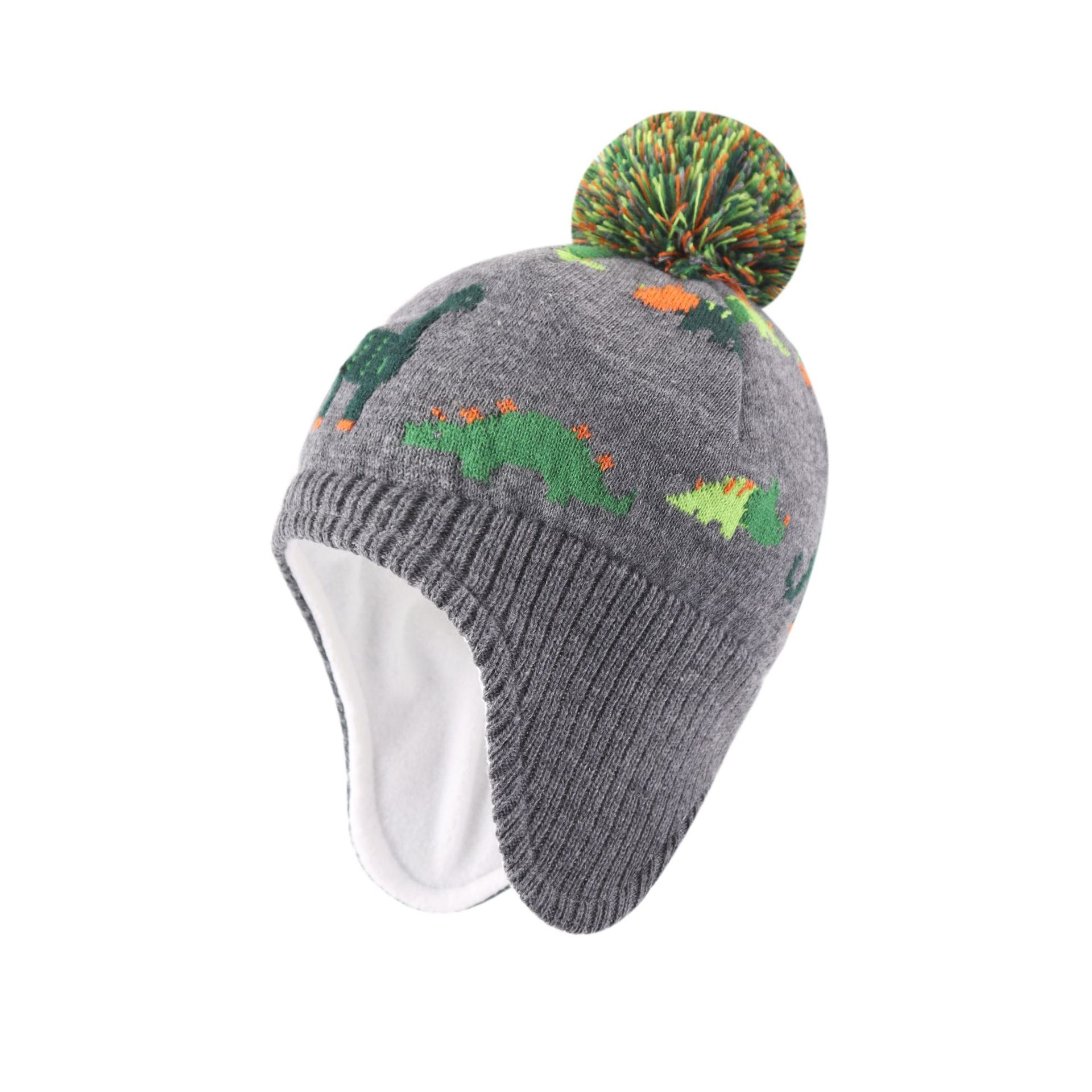 Autumn And Winter Warm Dinosaur Earmuffs photo 2