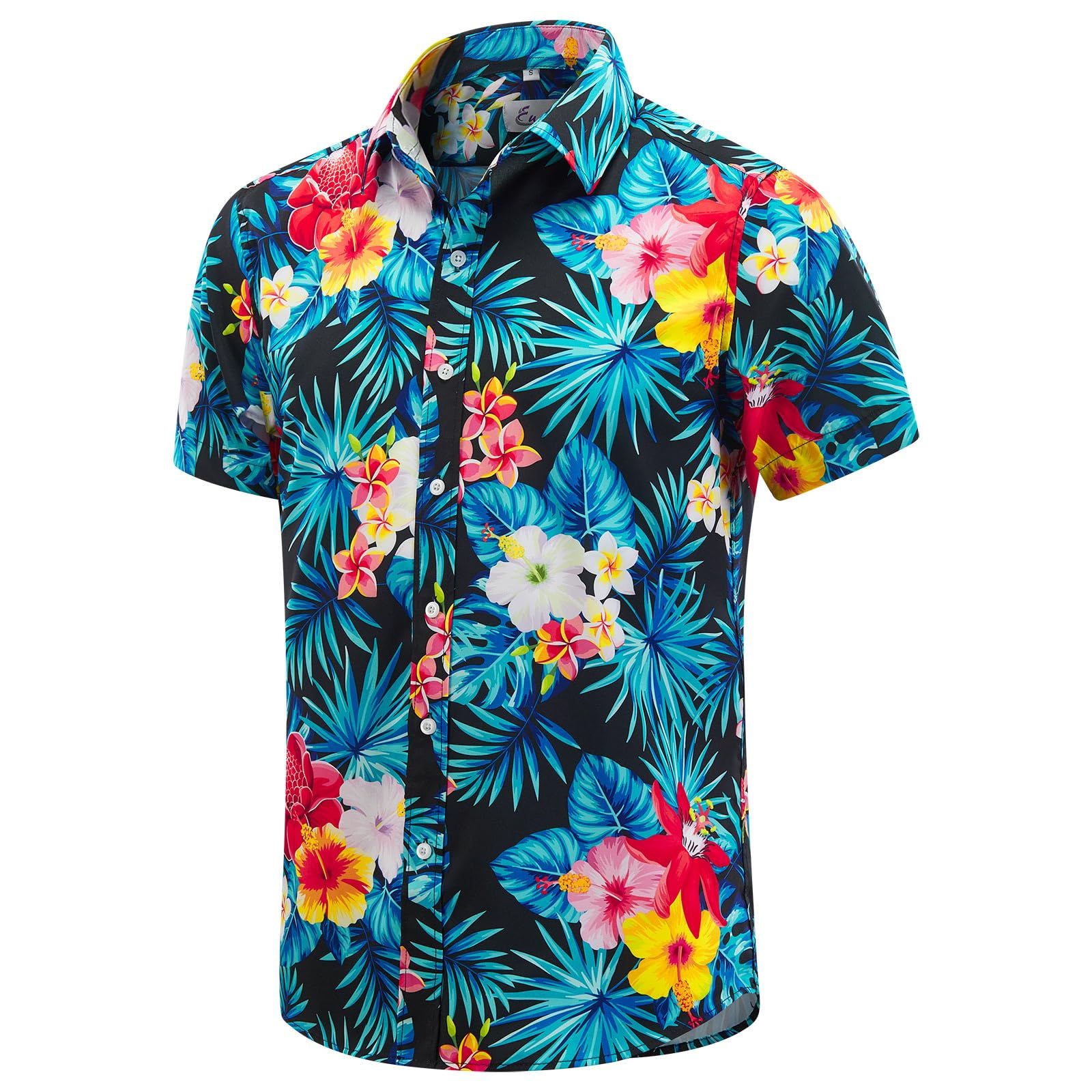Men's Retro Printed Color-Block Short-Sleeve T-Shirt photo 1