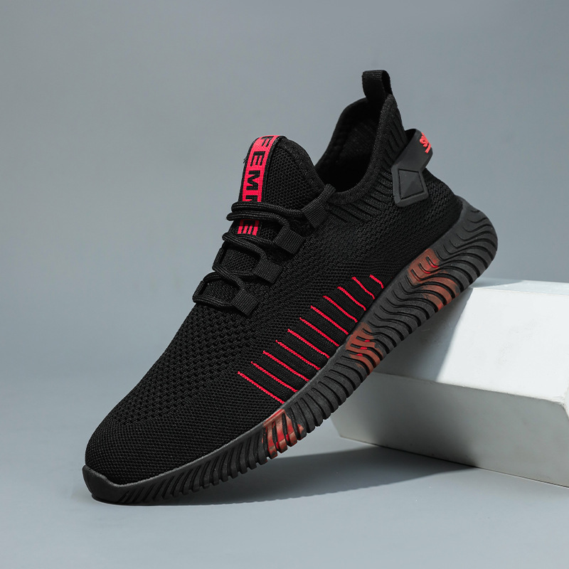 Men's Elastic, Flyknit, Breathable Mesh Casual Sneakers photo 5