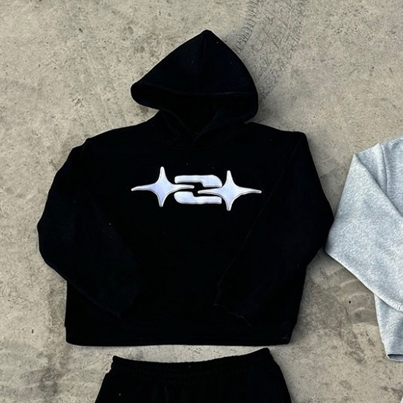 Autumn And Winter Casual Retro Hip-hop Sportswear Fashionable Hoodie photo 8