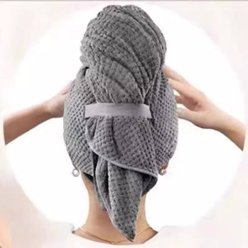 Coral Fleece Quick-drying Water-absorbing And Hair Drying Towel photo 5