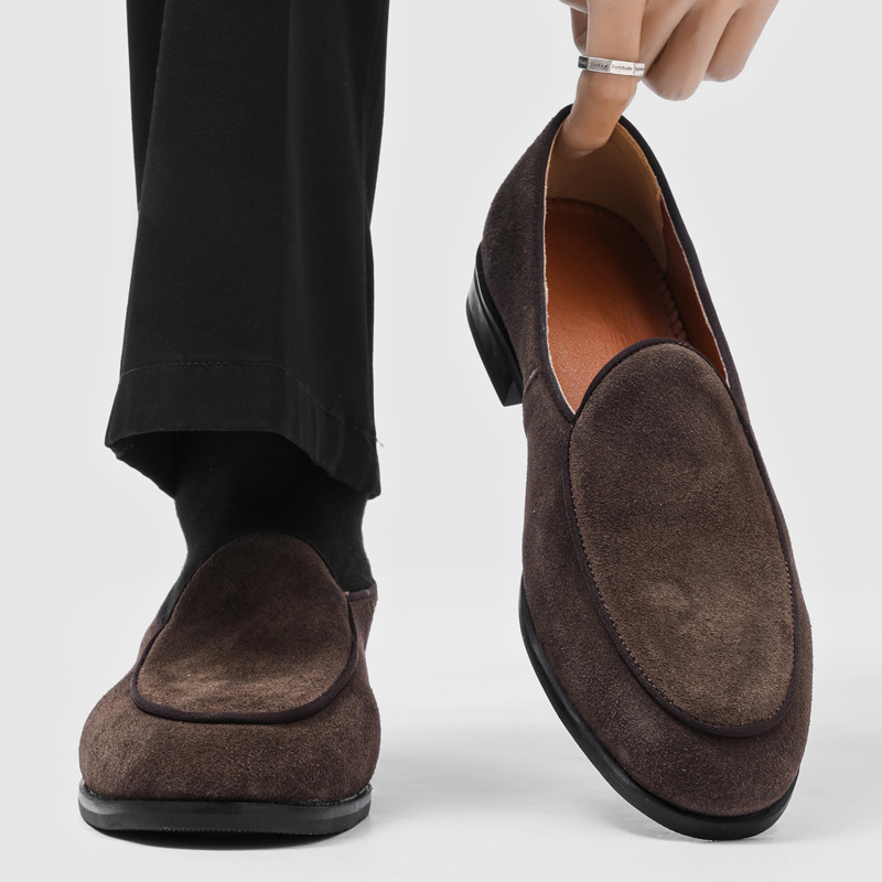 Mens French-style Fashionable Casual Low-cut Dress Shoes photo 1