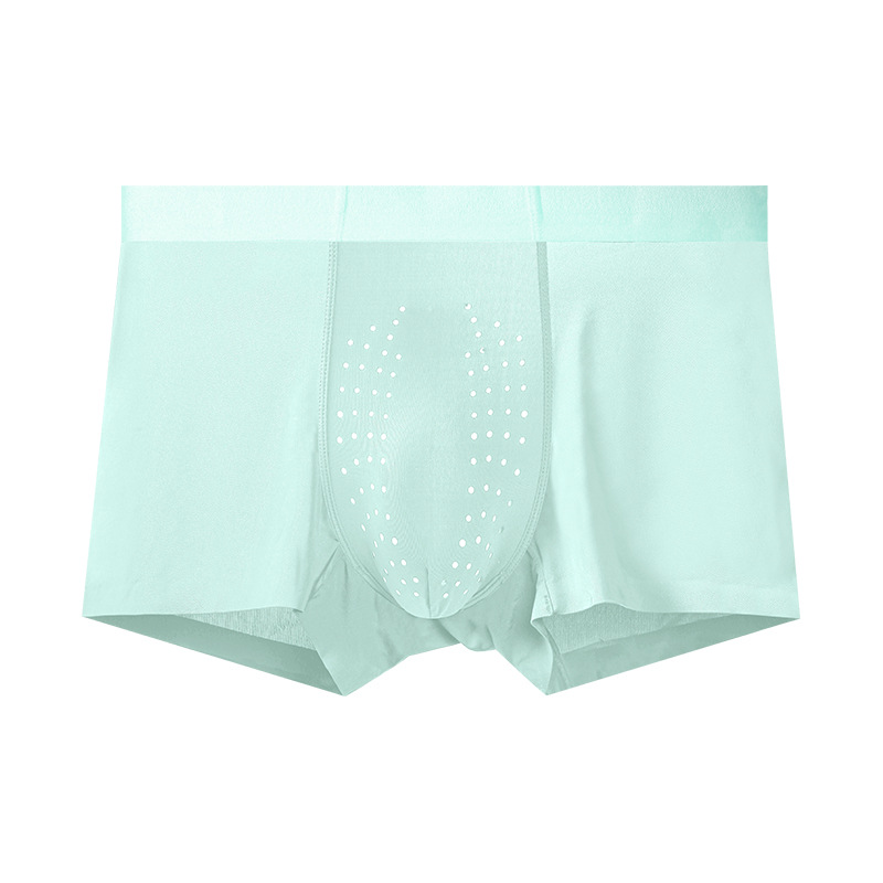 Mens Breathable Summer Thin Boxer Briefs Seamless Boxer Style photo 5